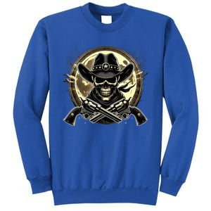 Outlaw Justice Cowboy Skull Guns For Western Lovers Sweatshirt