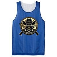 Outlaw Justice Cowboy Skull Guns For Western Lovers Mesh Reversible Basketball Jersey Tank