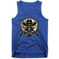 Outlaw Justice Cowboy Skull Guns For Western Lovers Tank Top