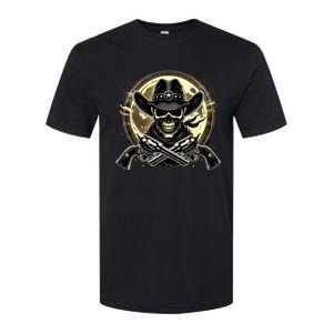 Outlaw Justice Cowboy Skull Guns For Western Lovers Softstyle CVC T-Shirt