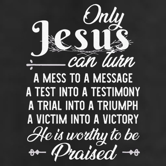 Only Jesus Can Turn Mess To Message Victim To Victory Best Golf Towel