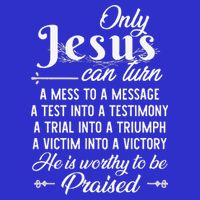 Only Jesus Can Turn Mess To Message Victim To Victory Best Stripe Pom Pom Beanie