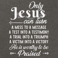 Only Jesus Can Turn Mess To Message Victim To Victory Best Cotton Canvas Backpack