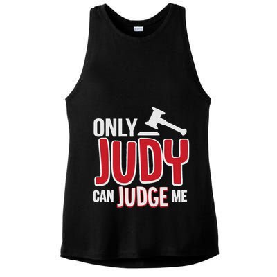 Only Judy Can Judge Me Ladies PosiCharge Tri-Blend Wicking Tank