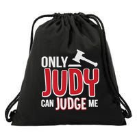 Only Judy Can Judge Me Drawstring Bag