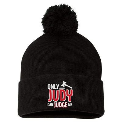 Only Judy Can Judge Me Pom Pom 12in Knit Beanie