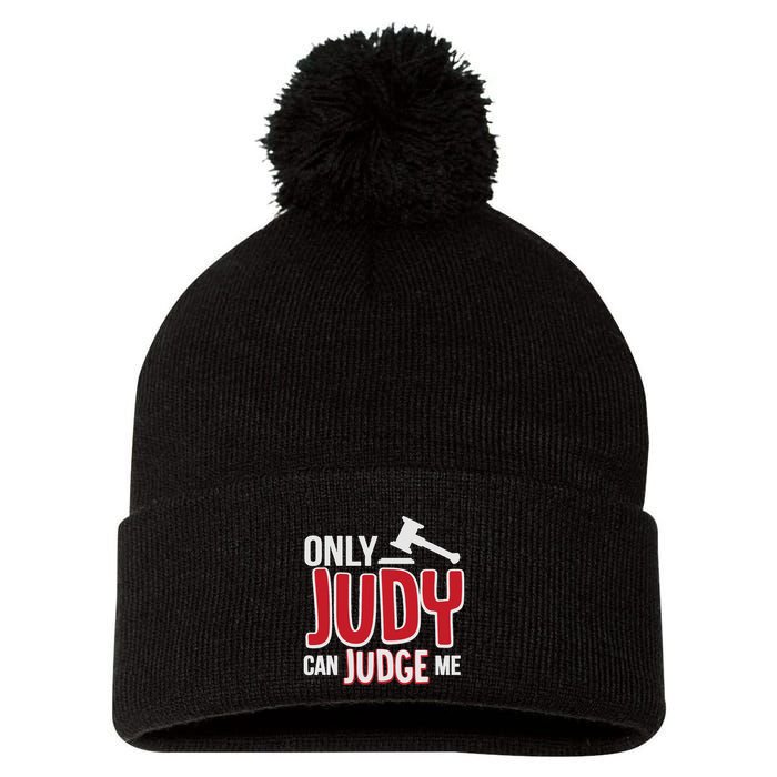 Only Judy Can Judge Me Pom Pom 12in Knit Beanie