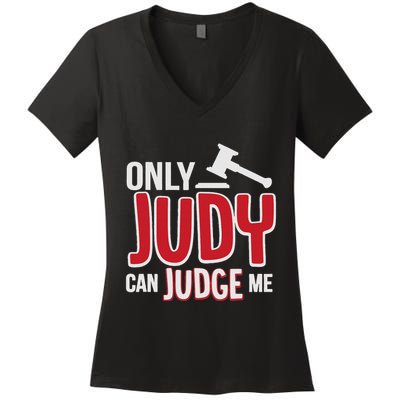 Only Judy Can Judge Me Women's V-Neck T-Shirt