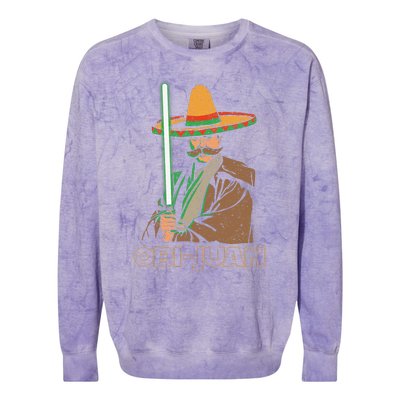 Obi Juan Funny Cinco De Mayo Mexican Movie Nerd Lover Colorblast Crewneck Sweatshirt