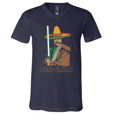 Obi Juan Funny Cinco De Mayo Mexican Movie Nerd Lover V-Neck T-Shirt