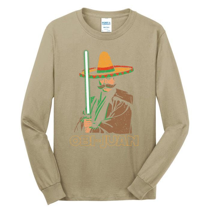 Obi Juan Funny Cinco De Mayo Mexican Movie Nerd Lover Tall Long Sleeve T-Shirt