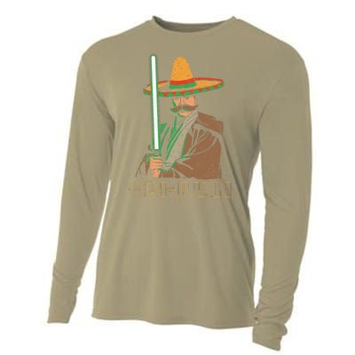 Obi Juan Funny Cinco De Mayo Mexican Movie Nerd Lover Cooling Performance Long Sleeve Crew