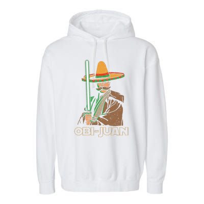 Obi Juan Funny Cinco De Mayo Mexican Movie Nerd Lover Garment-Dyed Fleece Hoodie