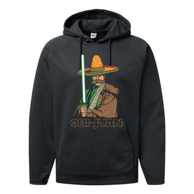 Obi Juan Funny Cinco De Mayo Mexican Movie Nerd Lover Performance Fleece Hoodie