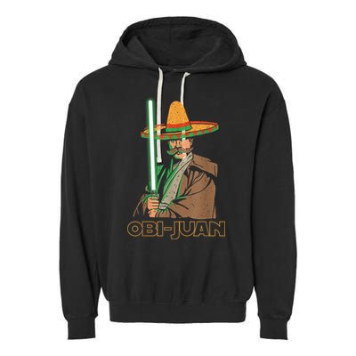 Obi Juan Funny Cinco De Mayo Shirt Mexican Movie Nerd Lover Garment-Dyed Fleece Hoodie