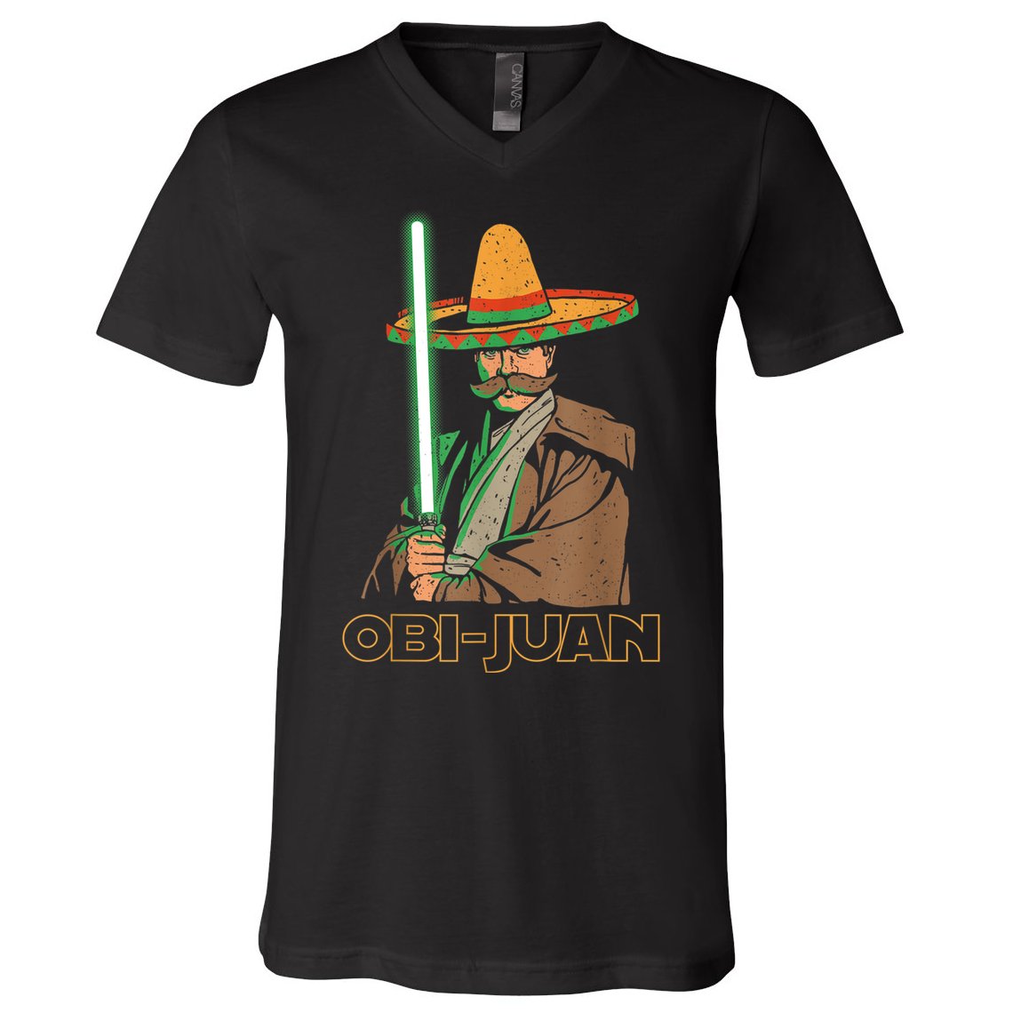Obi Juan Funny Cinco De Mayo Shirt Mexican Movie Nerd Lover V-Neck T-Shirt