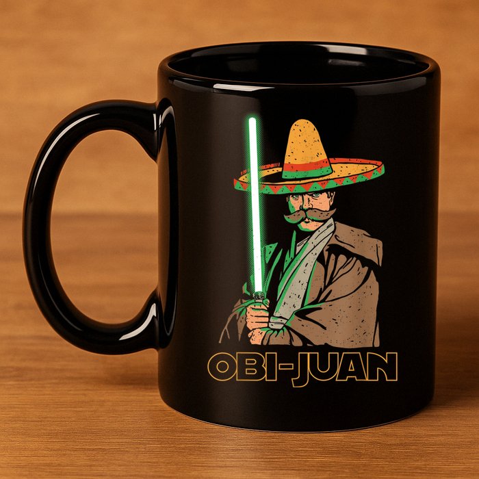 Obi Juan Funny Cinco De Mayo Shirt Mexican Movie Nerd Lover 11oz C Handle Ceramic Mug