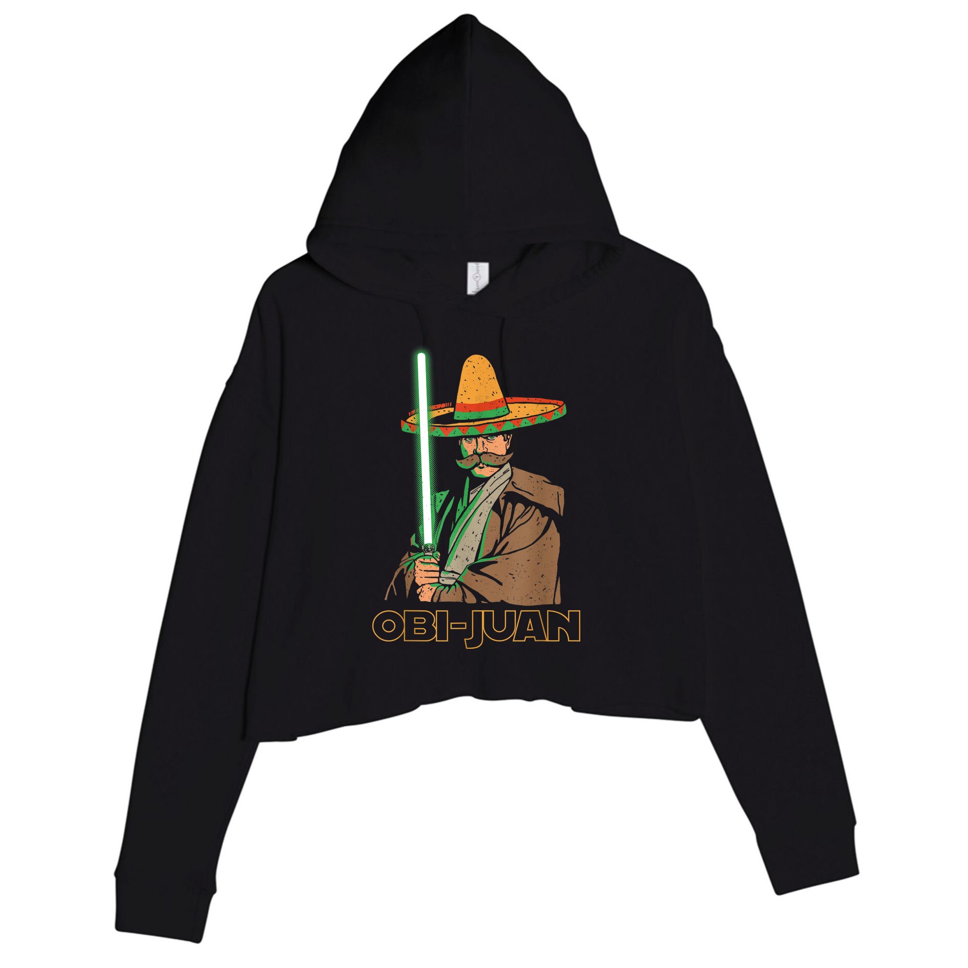 Obi Juan Funny Cinco De Mayo Shirt Mexican Movie Nerd Lover Crop Fleece Hoodie