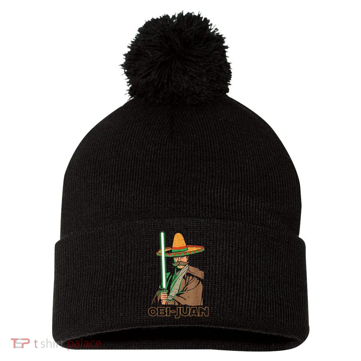 Obi Juan Funny Cinco De Mayo Shirt Mexican Movie Nerd Lover Pom Pom 12in Knit Beanie