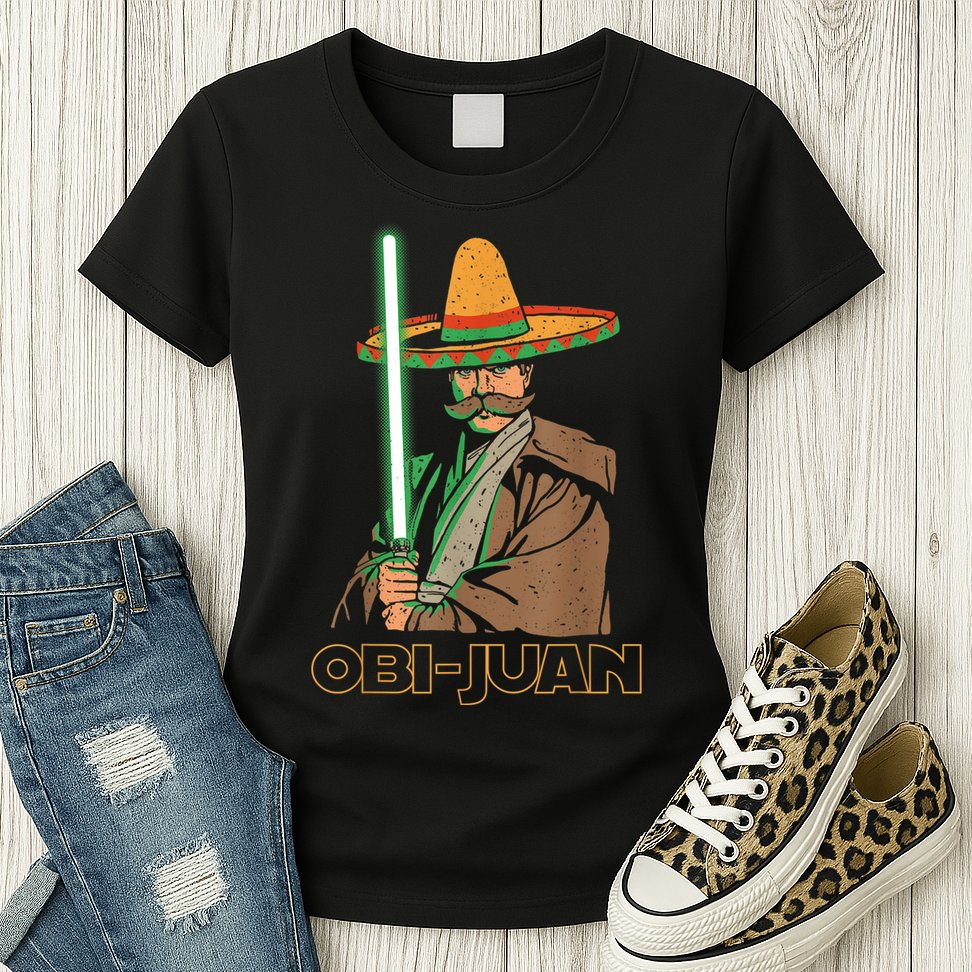 Obi Juan Funny Cinco De Mayo Shirt Mexican Movie Nerd Lover Womens T-Shirt