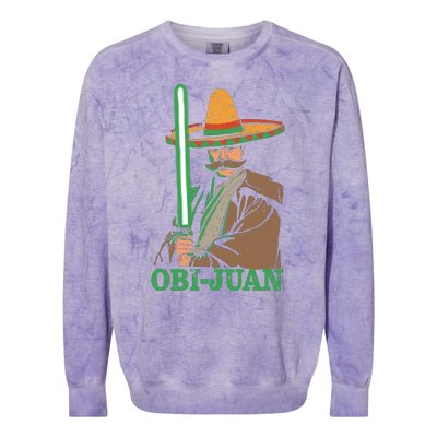 Obi Jaun Funny Cinco De Mayo Mexican Movie Nerd Lover Shirt Colorblast Crewneck Sweatshirt