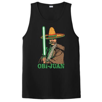 Obi Jaun Funny Cinco De Mayo Mexican Movie Nerd Lover Shirt PosiCharge Competitor Tank