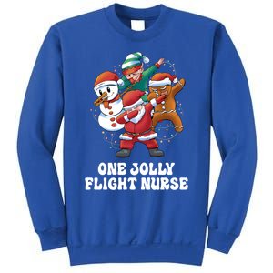 One Jolly Flight Nurse Dabbing Santa Christmas Funny Gift Sweatshirt