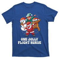 One Jolly Flight Nurse Dabbing Santa Christmas Funny Gift T-Shirt