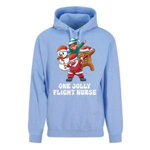 One Jolly Flight Nurse Dabbing Santa Christmas Funny Gift Unisex Surf Hoodie