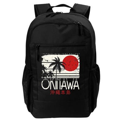 Okinawa Japan Holiday Nihon Nippon Ikigai Retro Vintage Backpack