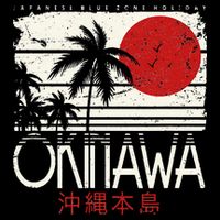 Okinawa Japan Holiday Nihon Nippon Ikigai Retro Vintage Flatbill Hat