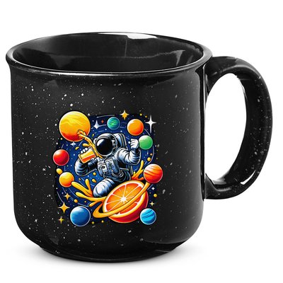 Orange Juice Lover Drinking Orange Juice 15oz Campfire Ceramic Mug