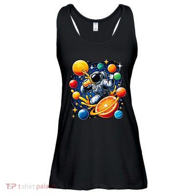Orange Juice Lover Drinking Orange Juice Ladies Essential Flowy Tank