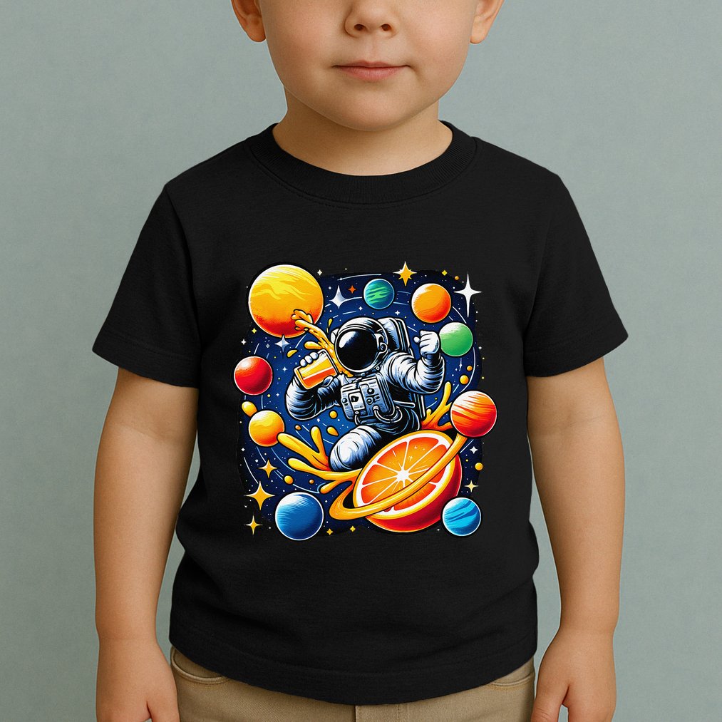 Orange Juice Lover Drinking Orange Juice Toddler T-Shirt