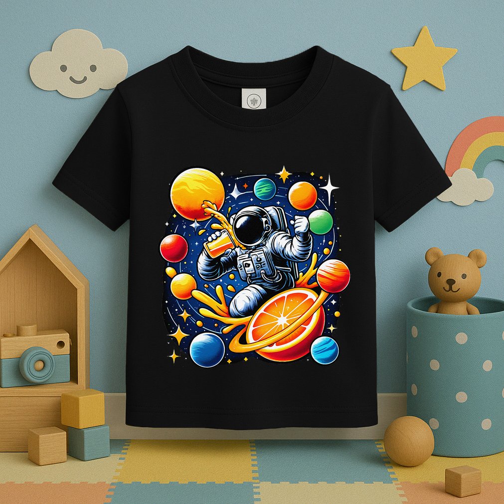 Orange Juice Lover Drinking Orange Juice Toddler T-Shirt