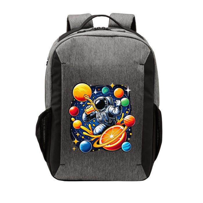 Orange Juice Lover Drinking Orange Juice Vector Backpack