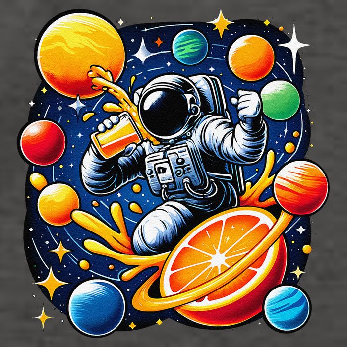Orange Juice Lover Drinking Orange Juice Vector Backpack
