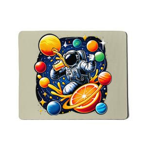 Orange Juice Lover Drinking Orange Juice Mousepad