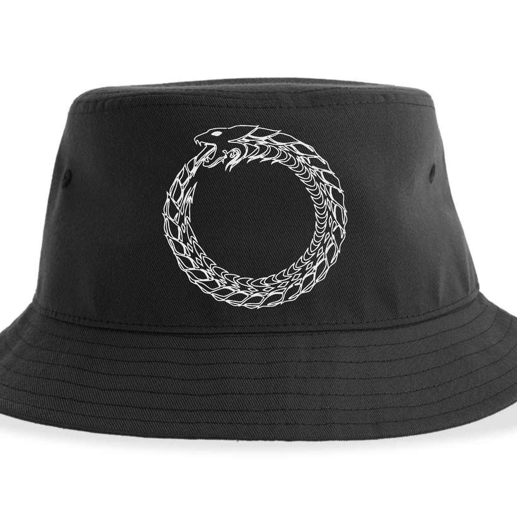 Ouroboros Jörmungandr Midgard Serpent Ragnarok Sustainable Bucket Hat