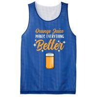 Orange Juice Makes Everything Better Gift Mesh Reversible Basketball Jersey Tank