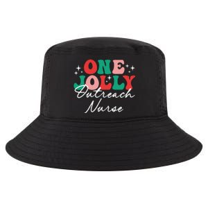 One Jolly Outreach Nurse Christmas Groovy Matching Pajama Cool Comfort Performance Bucket Hat