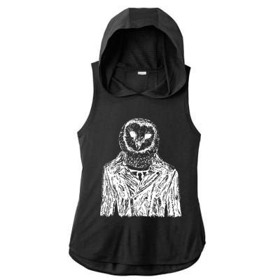 Owl Jacket Ladies PosiCharge Tri-Blend Wicking Draft Hoodie Tank