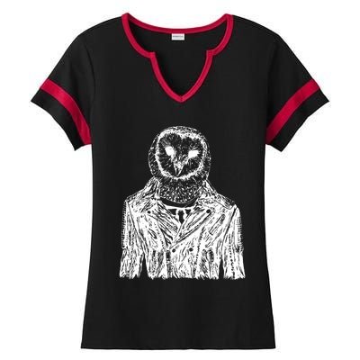 Owl Jacket Ladies Halftime Notch Neck Tee