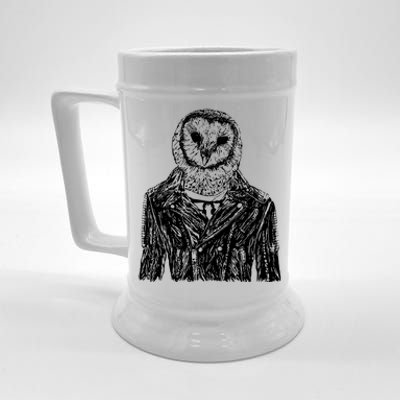 Owl Jacket Beer Stein