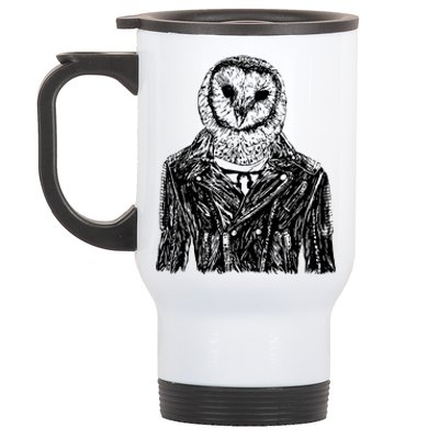 Owl Jacket Stainless Steel Travel Mug