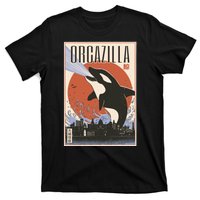 Orcazilla Japanese Poster Orca T-Shirt