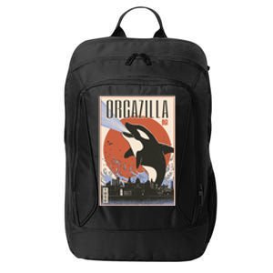 Orcazilla Japanese Poster Orca City Backpack