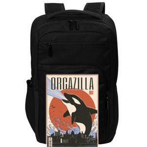 Orcazilla Japanese Poster Orca Impact Tech Backpack