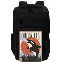 Orcazilla Japanese Poster Orca Impact Tech Backpack