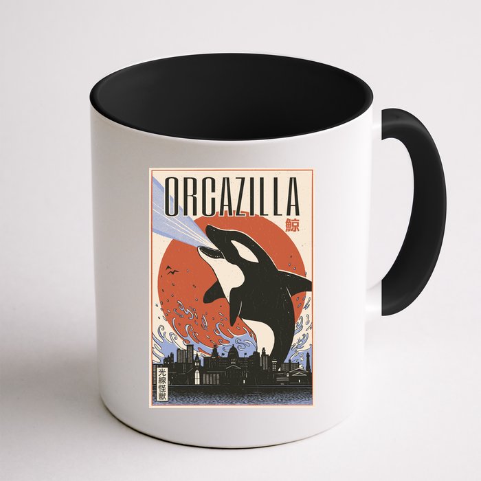 Orcazilla Japanese Poster Orca Mug